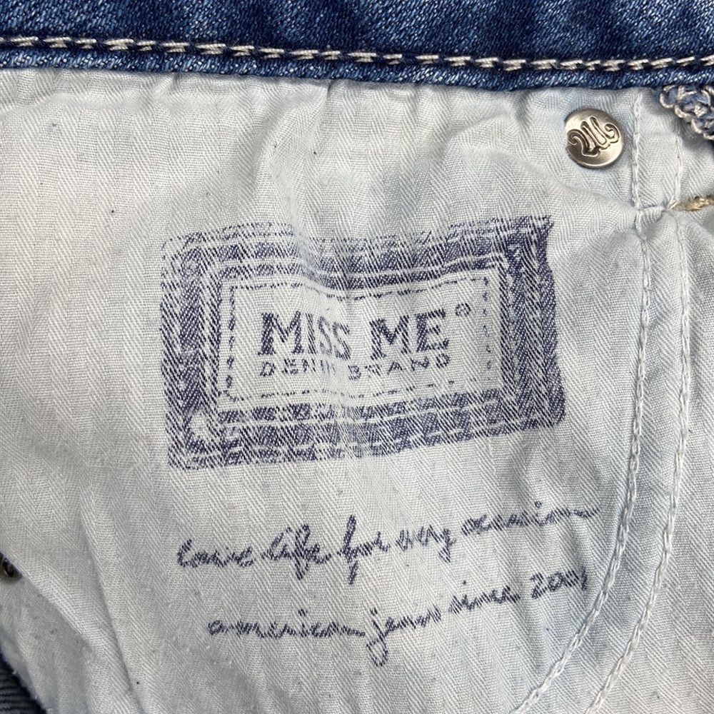 miss me womens low rise bootcut jeans size 26 medium wash blue - Picture 9 of 10
